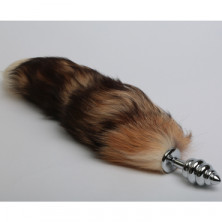 4sexdream Пробка металлическая Королевская лиса, серебристый/бурый