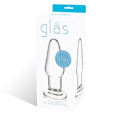 Glas Butt Plug, 8 см