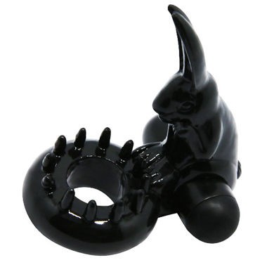Baile Sweet Vibrating Sweet Ring Кролик, черное