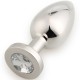 Play Secrets Stainless Steel Butt Plug Large, серебристый/прозрачный