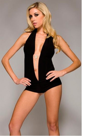 Forplay Lingerie боди, черное