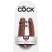 Pipedream King Cock U-Shaped Medium Double Trouble, коричневый