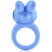 California Exotic Silicone Jack Rabbit Ring, голубое