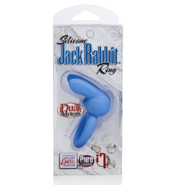 California Exotic Silicone Jack Rabbit Ring, голубое