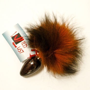 Wild Lust Анальная пробка 3см, оранжево-черный