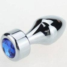 4sexdream Анальная ювелирка Пуля, серебристый/синий