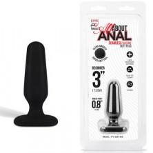 Erotic Fantasy All About Anal Butt Plug, черный, 6,5 см