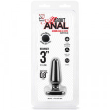 Erotic Fantasy All About Anal Butt Plug, черный, 6,5 см