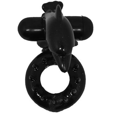 Baile Sweet Vibrating Sweet Ring Дельфин, черное