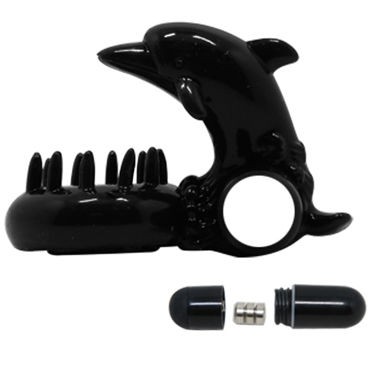 Baile Sweet Vibrating Sweet Ring Дельфин, черное