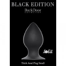 Lola Toys Back Door Thick Anal Plug Small, черная