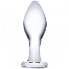 Glas 4" Classic Glass Butt Plug, прозрачная