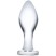 Glas 4" Classic Glass Butt Plug, прозрачная