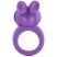 California Exotic Silicone Jack Rabbit Ring, фиолетовое