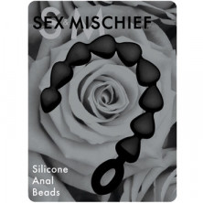 Sex & Mischief Black Silicone Anal Beads