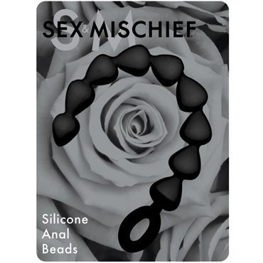 Sex & Mischief Black Silicone Anal Beads