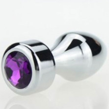 4sexdream Анальная ювелирка Пуля, серебристый/фиолетовый
