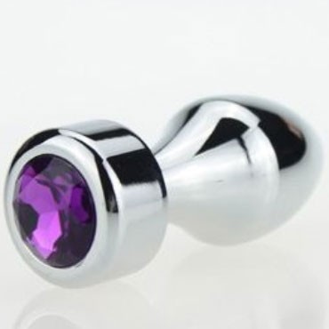 4sexdream Анальная ювелирка Пуля, серебристый/фиолетовый