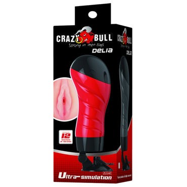 Baile Crazy Bull Delia Вибромастурбатор-анус, красный