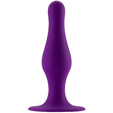Shots Toys Butt Plug with Suction Cup Large, фиолетовая