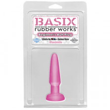 Pipedream Basix Rubber Works Beginners Butt Plug, розовая