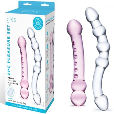Glas 2PC Pleasure set, прозрачный/розовый