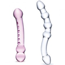 Glas 2PC Pleasure set, прозрачный/розовый