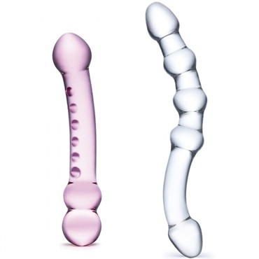 Glas 2PC Pleasure set, прозрачный/розовый