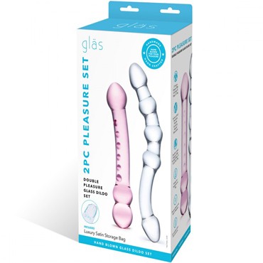 Glas 2PC Pleasure set, прозрачный/розовый