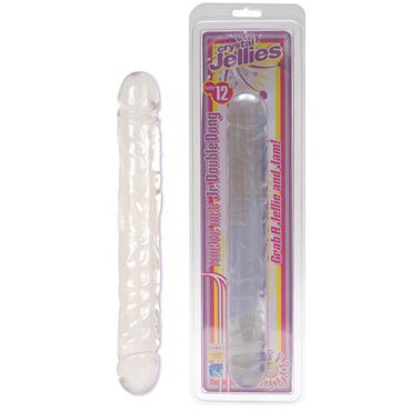 Doc Johnson Crystal Jellies Jr Double, прозрачный