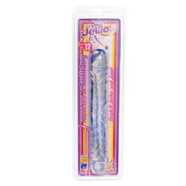 Doc Johnson Crystal Jellies Jr Double, прозрачный