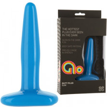 Doc Johnson Glo Slim Anal Plug, синяя