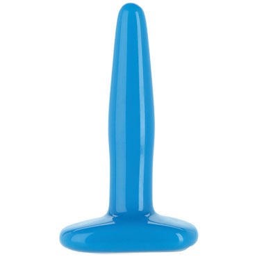 Doc Johnson Glo Slim Anal Plug, синяя