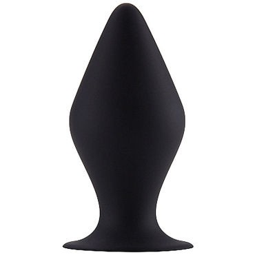 Shots Toys Butt Plug with Suction Cup Medium, черная