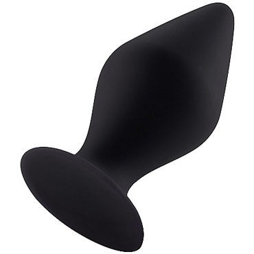 Shots Toys Butt Plug with Suction Cup Medium, черная