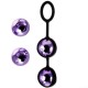 Toyfa A-toys Pleasure Balls Set 14,6 см, фиолетово-черные