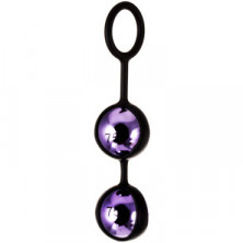 Toyfa A-toys Pleasure Balls Set 14,6 см, фиолетово-черные
