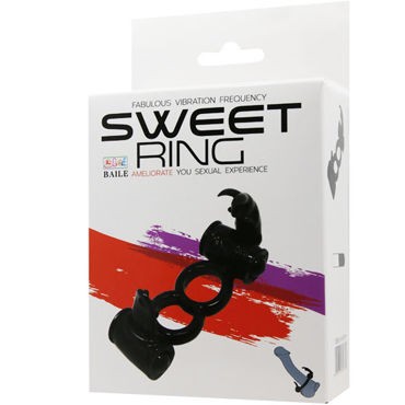 Baile Sweet Vibrating Sweet Ring Двойное, черное