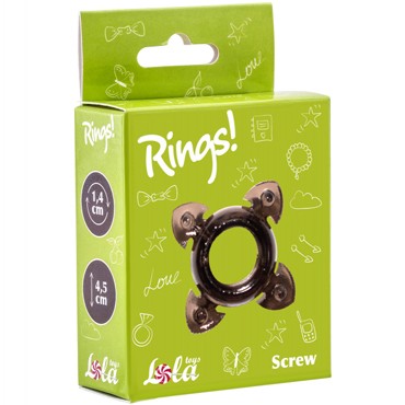 Lola Toys Rings Screw, черное