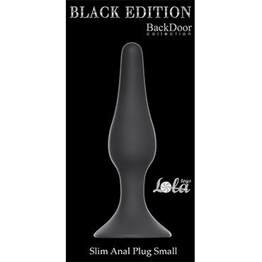 Lola Toys Back Door Slim Anal Plug Small, черная