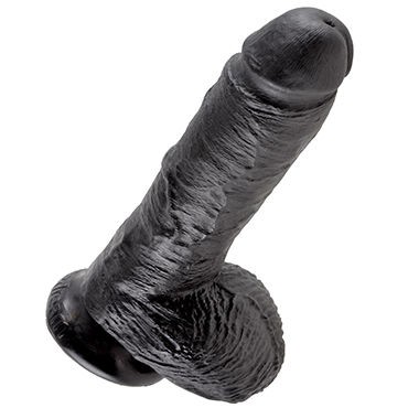 Pipedream King Cock With Balls 20 см, черный