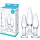 Glas 3PC Anal set, прозрачный