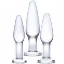 Glas 3PC Anal set, прозрачный