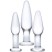 Glas 3PC Anal set, прозрачный