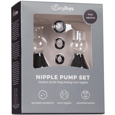 Easytoys Nipple Sucker Set, черный