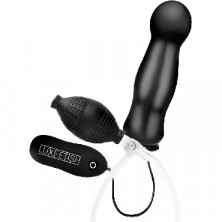 Lux Fetish Inflatable Vibrating Plug, черная