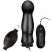 Lux Fetish Inflatable Vibrating Plug, черная