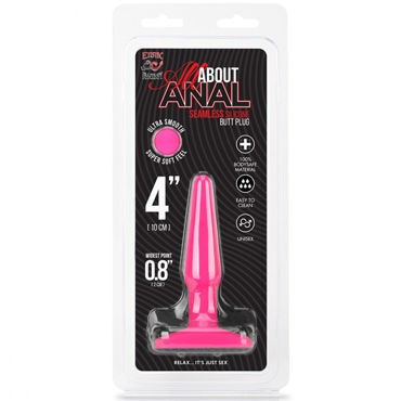Erotic Fantasy All About Anal Butt Plug, розовый, 9 см