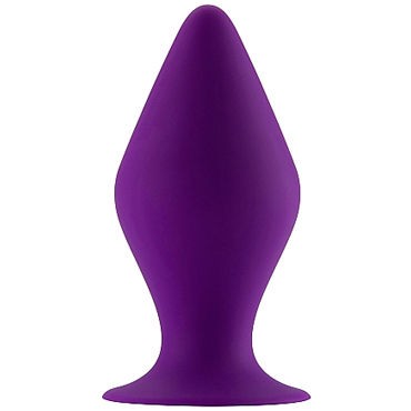 Shots Toys Butt Plug with Suction Cup Medium, фиолетовая
