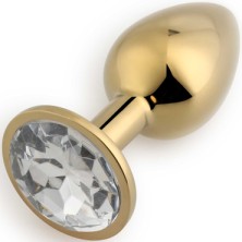 Play Secrets Rosebud Butt Plug Small, золотой/прозрачный